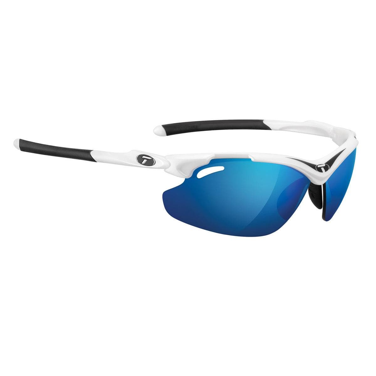 Tifosi Tyrant 2.0 White/Black Clarion Blue Lens Sunglasses 2018: Black Clarion Red