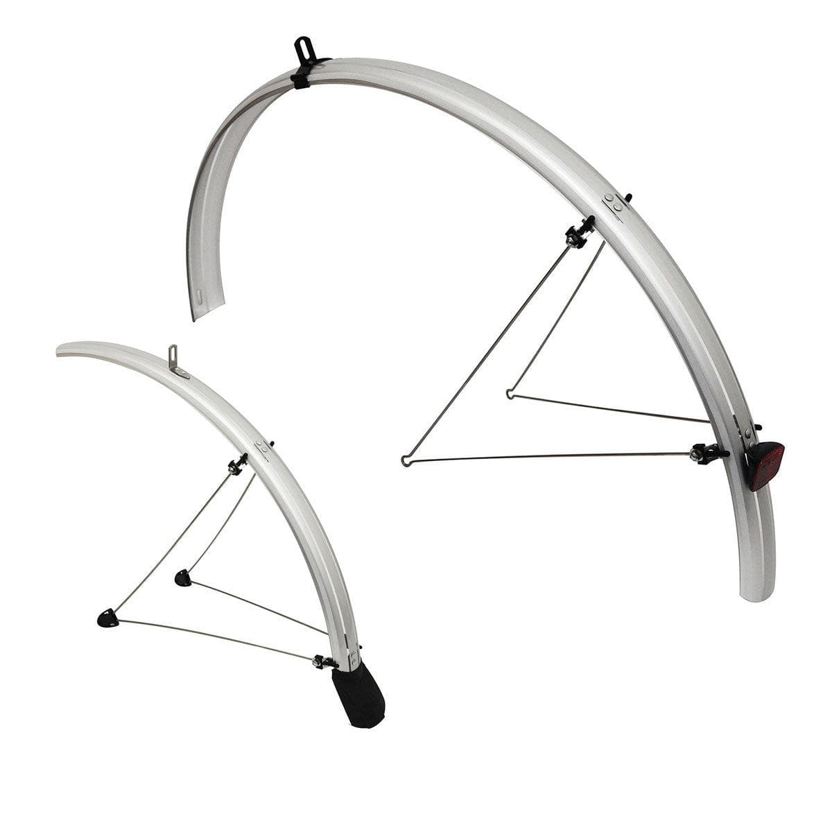 Tortec Reflective Mudguards 26X1.6-2.1: Silver 26X1.6-2.1