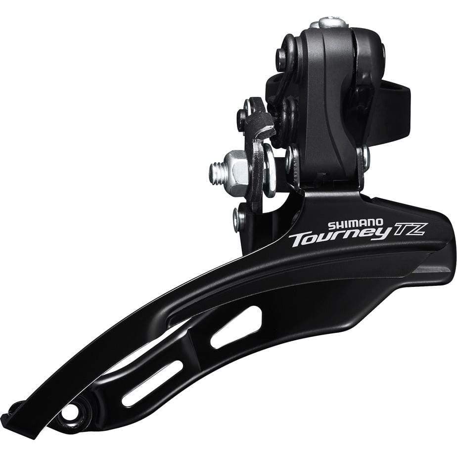 Shimano Tourney / TY FD-TZ510 6-speed MTB front derailleur; down swing; top pull; 31.8mm; 66-69; 48T