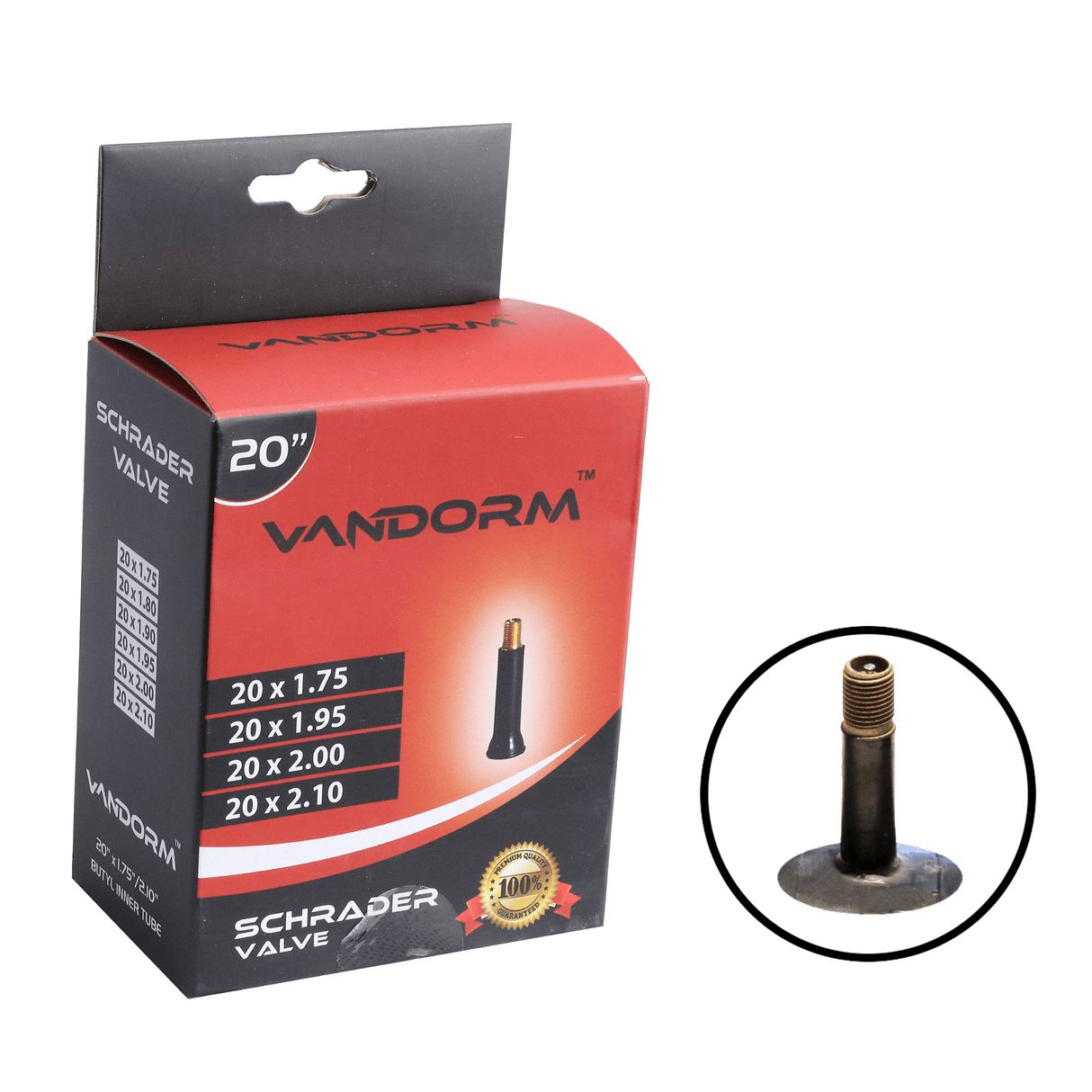 Vandorm 20" BMX / Kids Bike Inner Tube - Schrader Valve