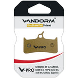 Vandorm V-PRO Sintered Compound Disc Brake Pads - Shimano XT, SRAM, Hope Mono, Grimeca