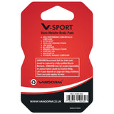 Vandorm V-SPORT Semi Metalic Disc Brake Pads - Shimano G01S G02S G03S, FSA