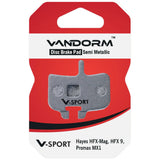 Vandorm V-SPORT Semi Metalic Disc Brake Pads - Hayes MFX, Promax