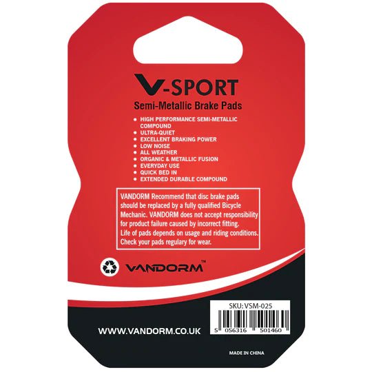 Vandorm V-SPORT Semi Metalic Disc Brake Pads - Hope Mini