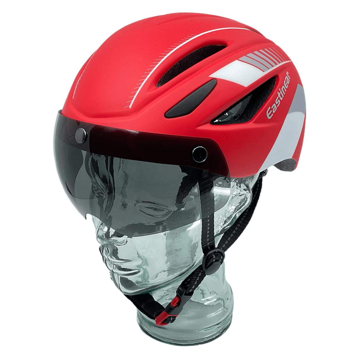 Eastinear Adult Helmet - Red/White M/L 58-62cm