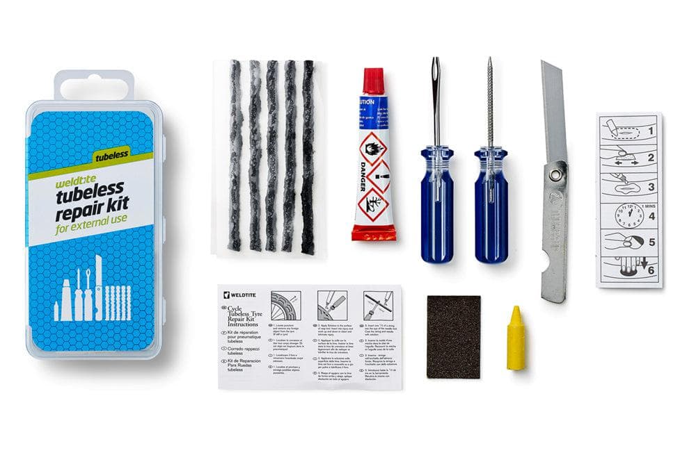 Weldtite Tubeless Tyre Repair Kit - Silver