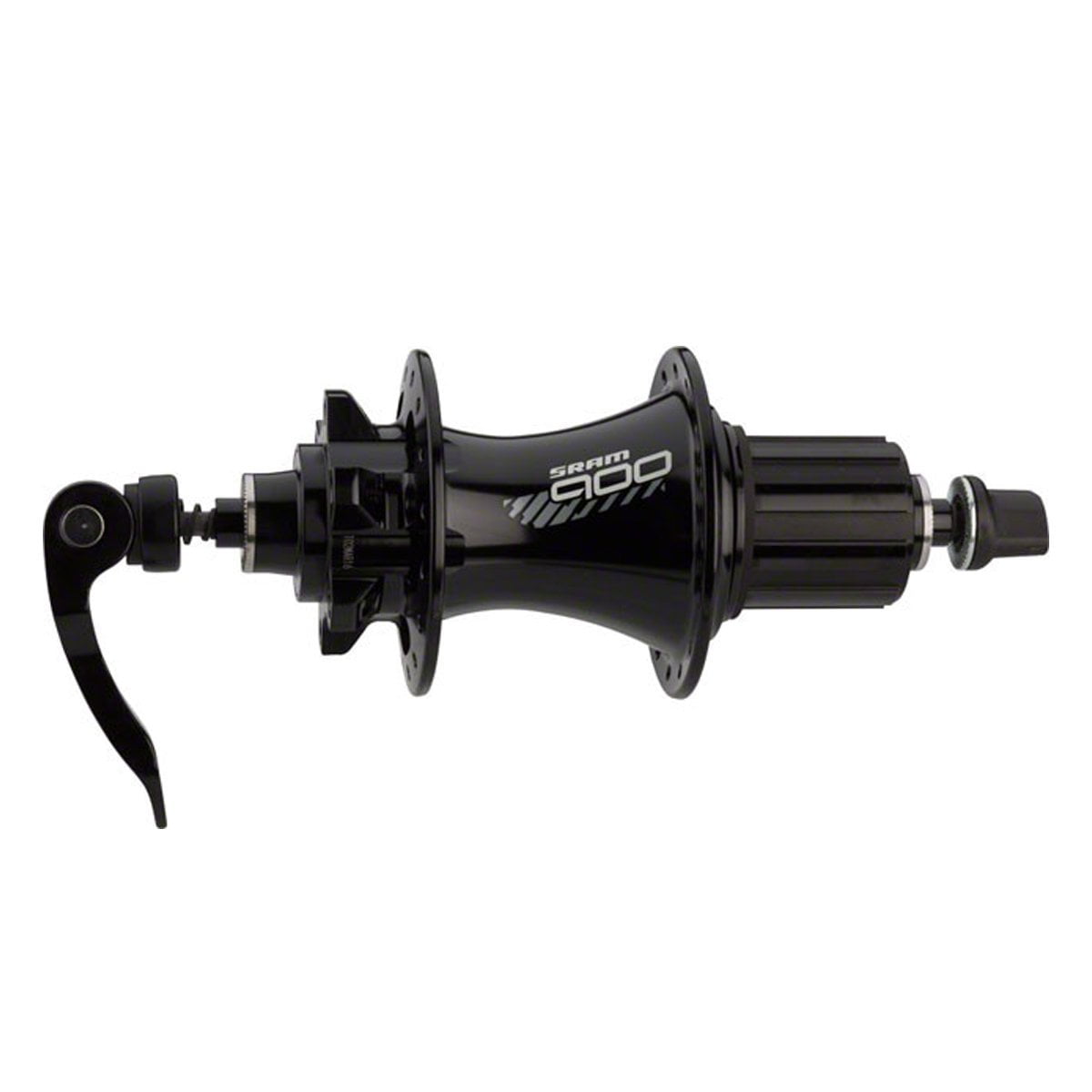 Sram Mtb Hub 900 Rear 32H 6-Bolt Disc Black 9/10/11 Driver Body(9/10/11Spd) (Includes Quick Release & 12X142Mm Through Axlecaps) - A1: Black