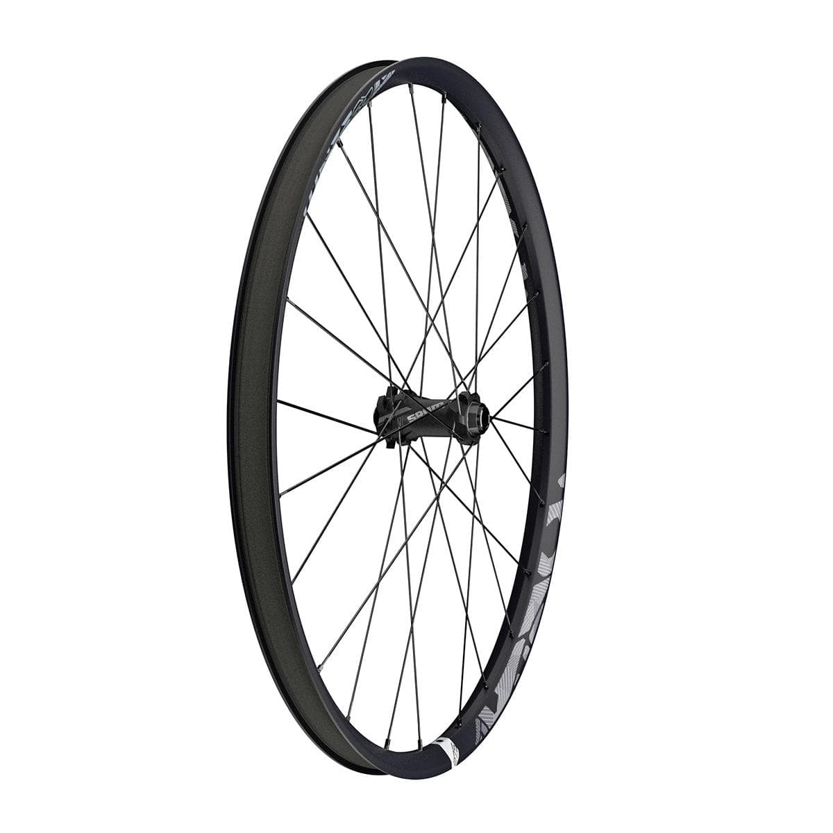 Sram Roam 60 -  27.5 Front Carbon Clincher Tubeless Compatible Black Convertible (Includes Decal Pack Quick Release15X100Mm & 20X110Mm Through Axle Caps) - B1: Black 27.5"