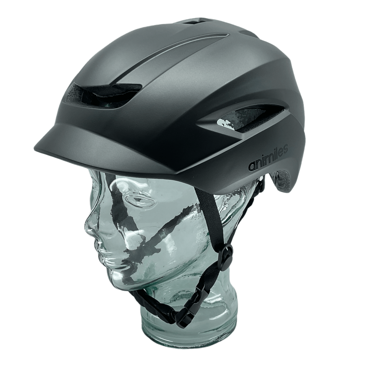 Animiles Adult Helmet - Matte Grey L 57-61cm