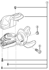 Shimano Spares SL-M610 right hand indicator unit