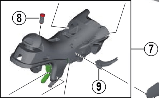 Shimano Spares ST-5800 left hand bracket