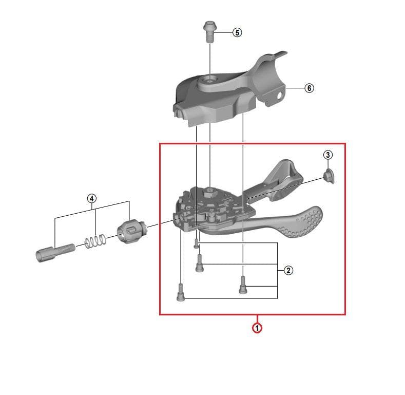 Shimano Metrea SL-U5000 Left Hand Shift Lever Unit - Y03H98010