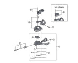 Shimano Spares SL-M8000 right hand base cover unit for without indicator type