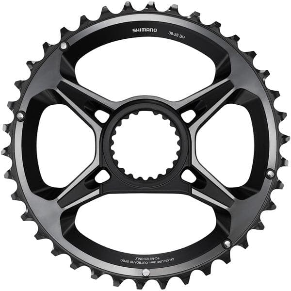 Shimano Spares FC-M9120-B2 chainring; 38T-BH; for 38-28T