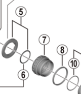 Shimano Spares FC-M9020-B1 Spacer and Ring