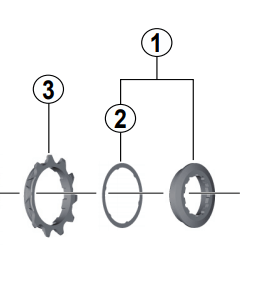 Shimano Spares CS-M8000 lock ring and spacer