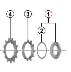 Shimano Spares CS-M7000 lock ring and spacer