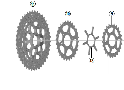 Shimano Spares CS-M7000 sprocket unit (31-35-40T) for 11-40T