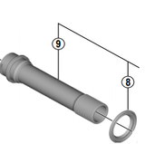 Shimano Spares HB-M618 hub axle unit