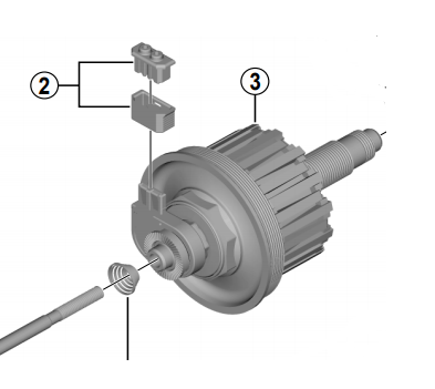 Shimano Spares DH-T8000-3D Internal assembly; 108 mm