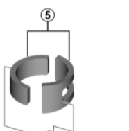 Shimano Spares FD-R2000 clamp band adapter; 28.6 mm