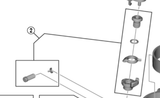 Shimano Spares FD-5801 cable fixing and adjusting bolt unit