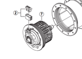 Shimano Spares DH-F703-SB internal assembly; 86.5 mm axle