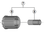 Shimano Spares FH-RM33 complete frewheel body