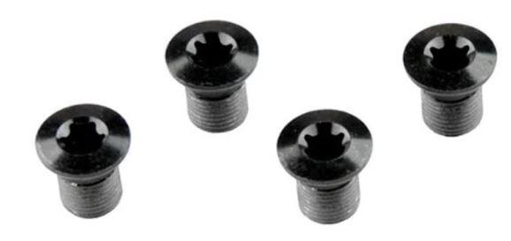 Shimano Spares FC-M9000 gear fixing bolt; M7 x 8.5 mm; 4 pack