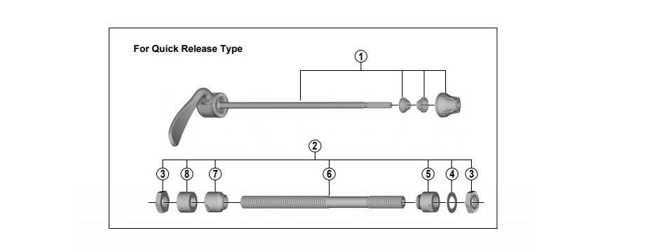 Shimano Spares FH-TX800 complete hub axle; 146 mm