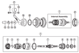 Shimano Spares SG-3C41 internal assembly; 168 mm