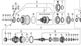 Shimano Spares SG-8C31 Internal assembly; axle length 184 mm