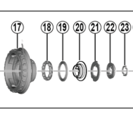 Shimano Spares SG-S705 Right Hand Cone with cap