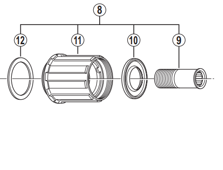 Shimano Claris FH-2400 Complete Freewheel Body