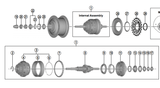 Shimano Spares SG-C6061-8D Internal assembly; 187 mm