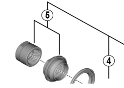 Shimano Spares FH-RS770 left hand lock nut and cone