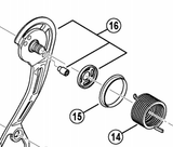 Shimano Spares RD-M615 outer plate assembly; black; GS type