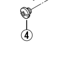 Shimano Spares FD-7703 chain guide fixing screw; M4 x 3 mm