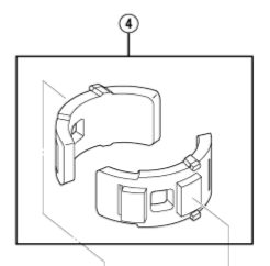 Shimano Spares FD-A070A clamp band adapter unit; 28.6 mm