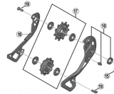 Shimano Spares RD-M9000 XTR Inner plate; GS type