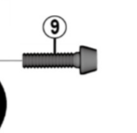 Shimano Spares FD-M9020h clamp bolt; M5 x 17 mm