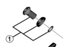 Shimano Spares FD-M9020 cable fixing bolt and plate; M6 x 16 mm