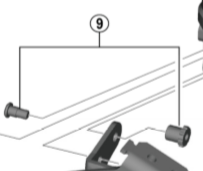 Shimano FD-M9050 chain guide nut and replacement bolt