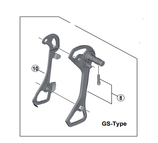 Shimano Spares RD-4700 inner plate for GS-type