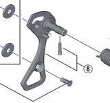 Shimano Spares RD-4700 outer plate and plate stopper pin for SS-type