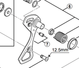 Shimano Spares RD-6700-A outer plate and plate stopper pin; SS-type