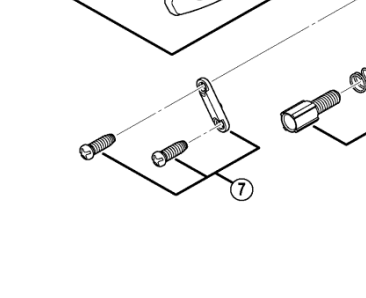 Shimano Spares RD-9000 stroke adjusting screws and plate