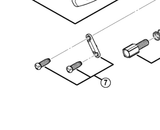 Shimano Spares RD-9000 stroke adjusting screws and plate