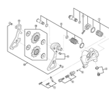 Shimano Spares RD-9000 plate axle assembly