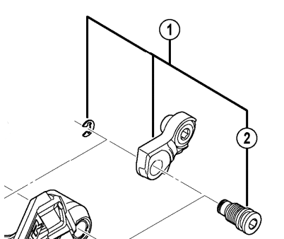 Shimano Spares RD-M981 bracket axle 2